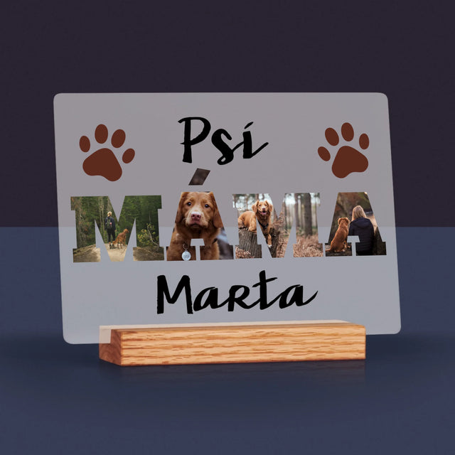 Slovo Z Fotek: Psí Máma Ve Fotkách - Tisk Na Akrylovém Skle