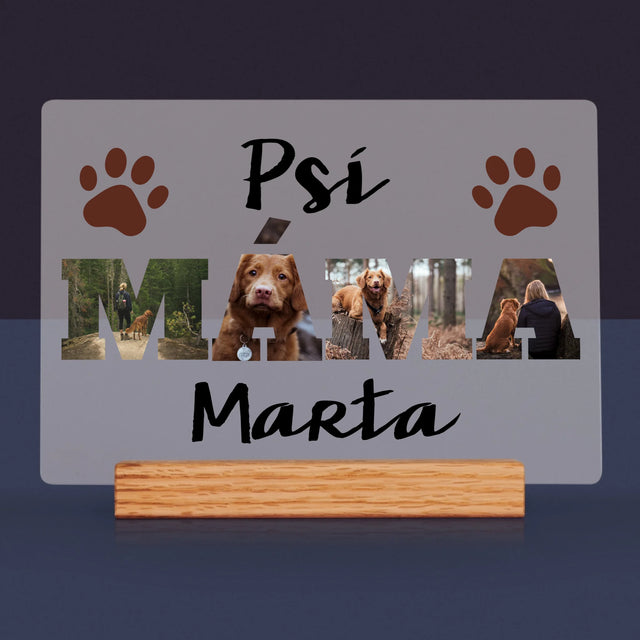 Slovo Z Fotek: Psí Máma Ve Fotkách - Tisk Na Akrylovém Skle