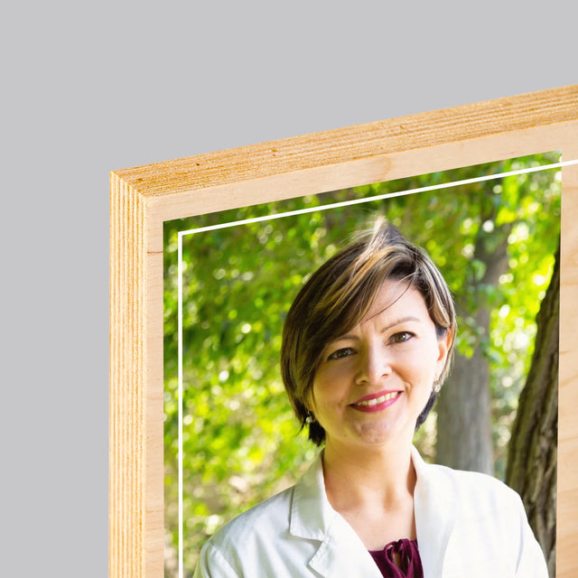 Fotka A Textem: Doktore, Děkuji - Tisk Na Dřevo