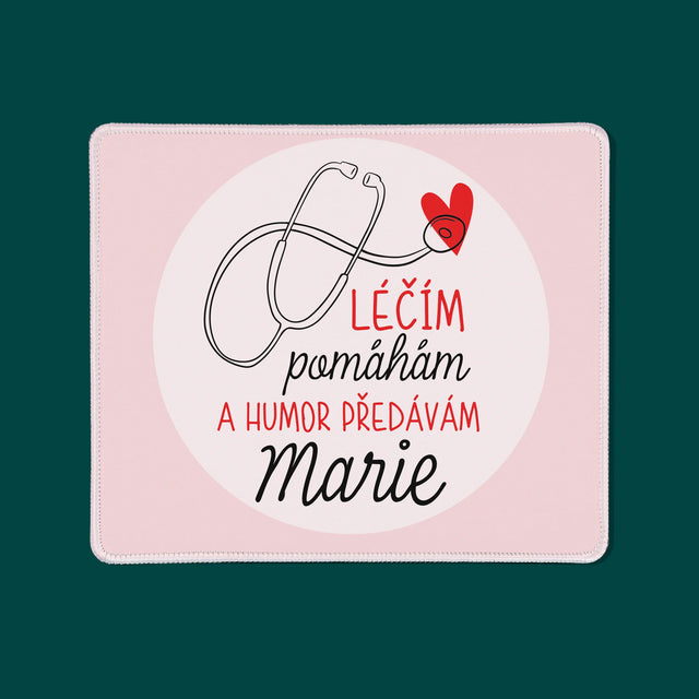 Jméno A Nápis: Léčím Pomáhám - Podložka Pod Myš