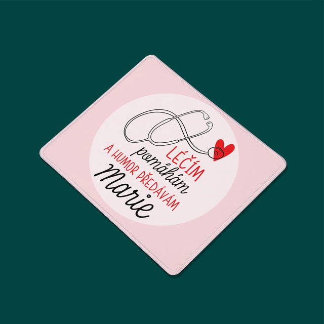 Jméno A Nápis: Léčím Pomáhám - Podložka Pod Myš