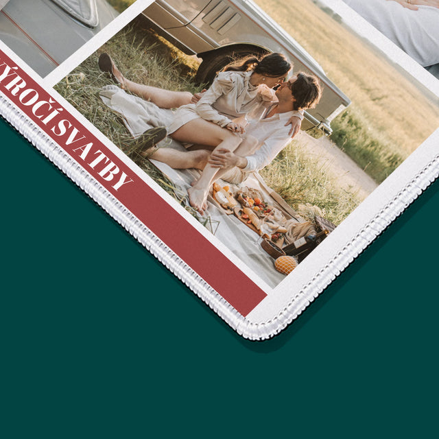 Fotokoláž: První Výročí Srdce - Podložka Pod Myš