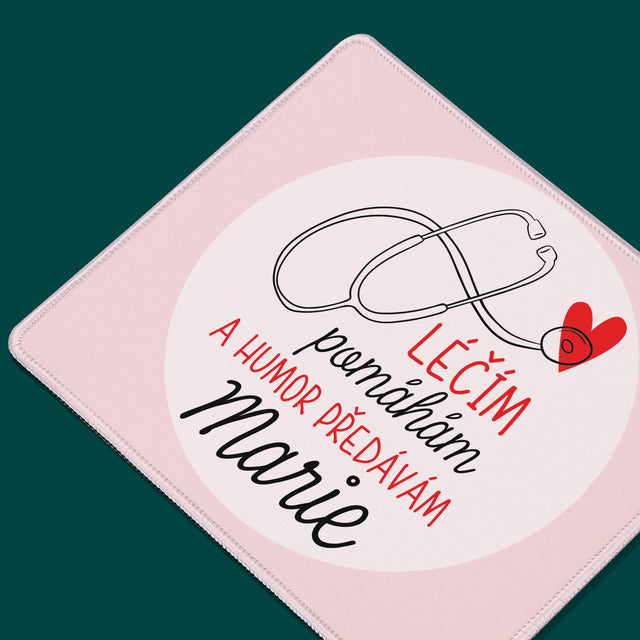 Jméno A Nápis: Léčím Pomáhám - Podložka Pod Myš