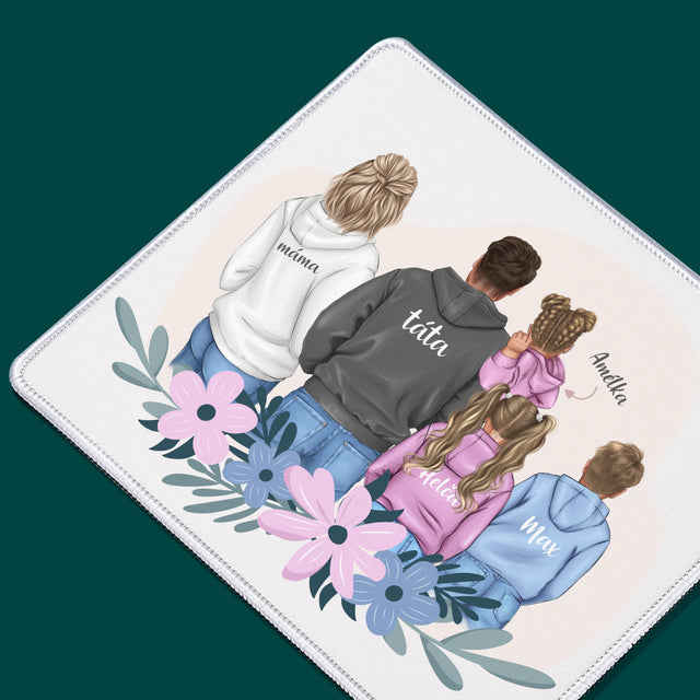 Designér Postav: Rodina S Dětmi - Podložka Pod Myš