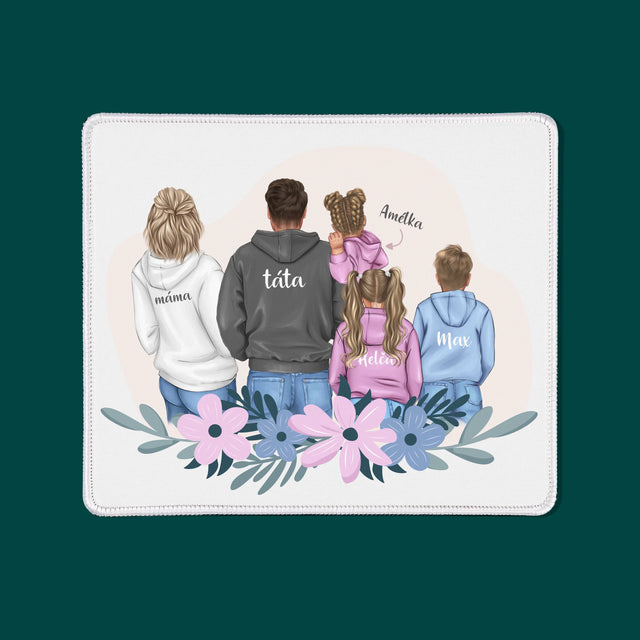 Designér Postav: Rodina S Dětmi - Podložka Pod Myš