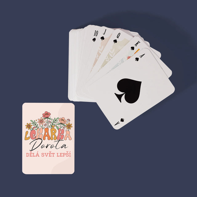 Jméno A Nápis: Lékařka - Hrací Karty