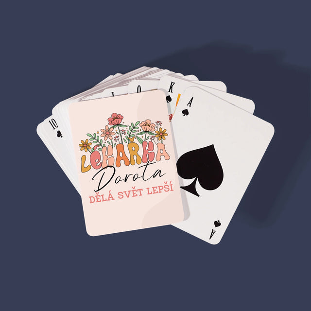 Jméno A Nápis: Lékařka - Hrací Karty