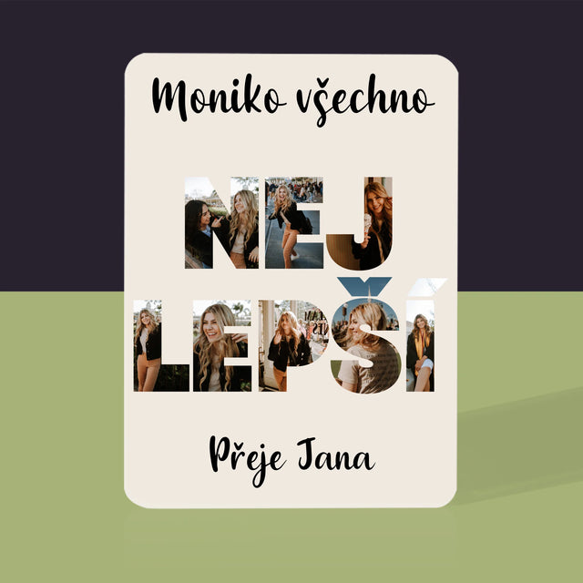 Slovo Z Fotek: Všechno Nejlepší - Hrací Karty