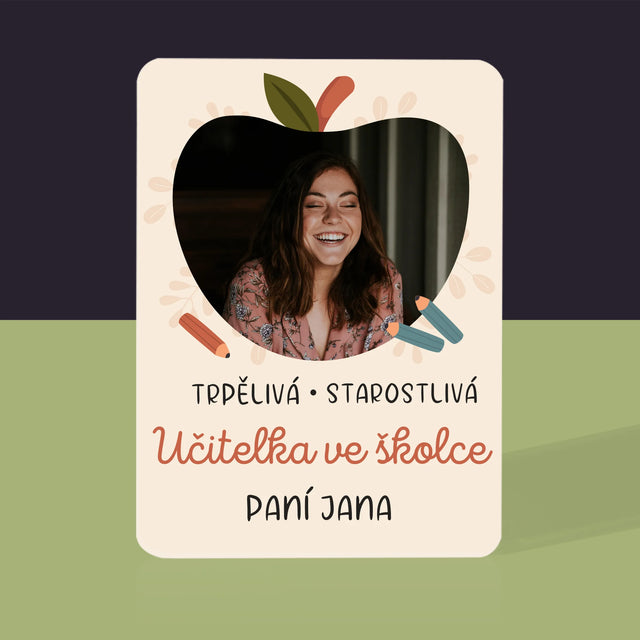 Fotka A Textem: Učitelka Ve Školce - Hrací Karty