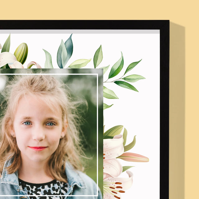 Fotka A Textem: Na Památku Prvního Přijímání - Tisk V Rámečku