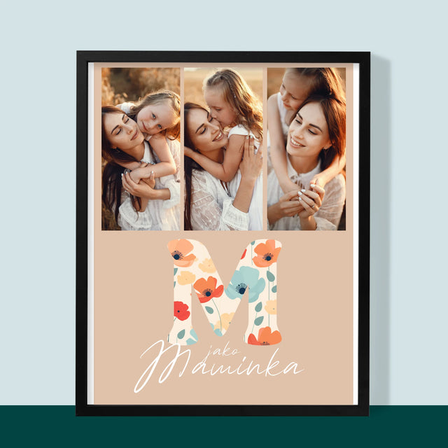 Fotokoláž: M Jako Maminka - Tisk V Rámečku