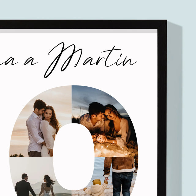 Slovo Z Fotek: 10. Výročí Svatby - Tisk V Rámečku