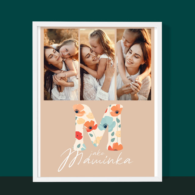 Fotokoláž: M Jako Maminka - Tisk V Rámečku