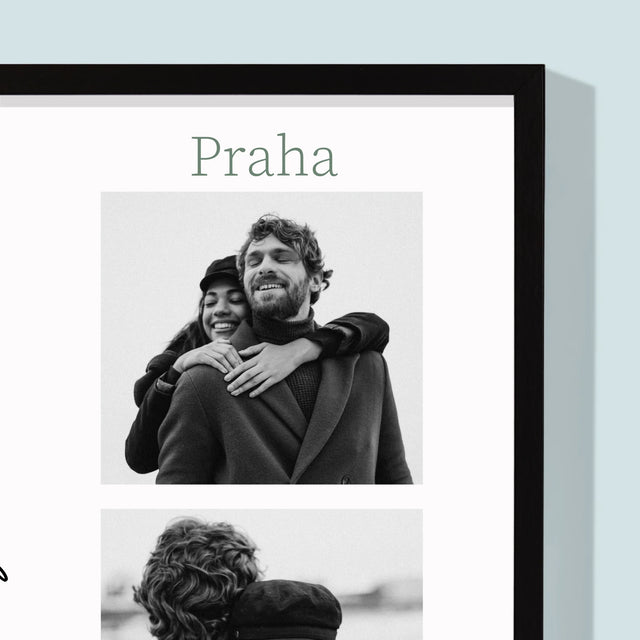 Fotokoláž: Mr&Mrs Svatební - Tisk V Rámečku