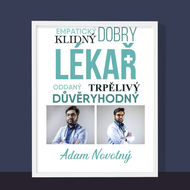 Fotokoláž: Lékař Vlastnosti - Tisk V Rámečku