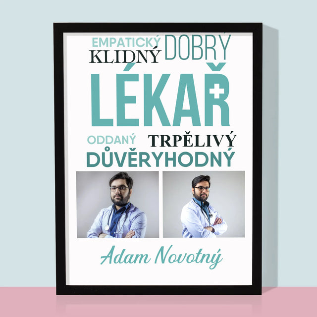 Fotokoláž: Lékař Vlastnosti - Tisk V Rámečku