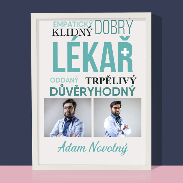 Fotokoláž: Lékař Vlastnosti - Tisk V Rámečku