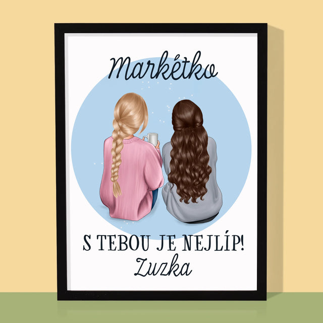 Designér Postav: Přítelkyně - Tisk V Rámečku