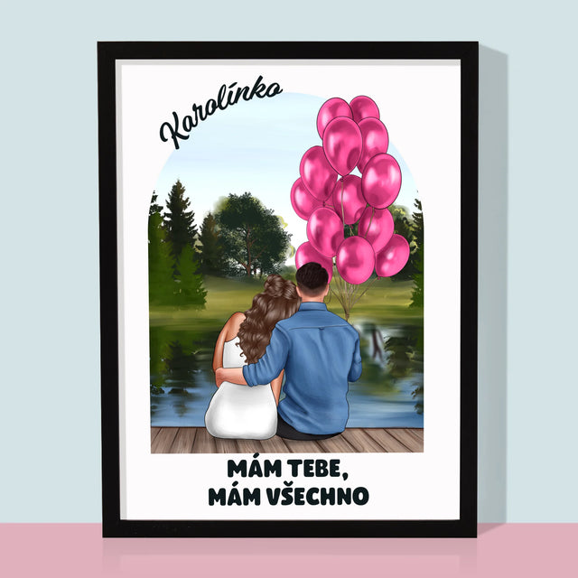 Designér Postav: Ona A On - Tisk V Rámečku