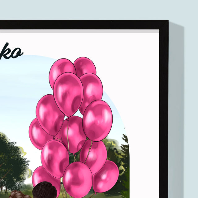 Designér Postav: Ona A On - Tisk V Rámečku