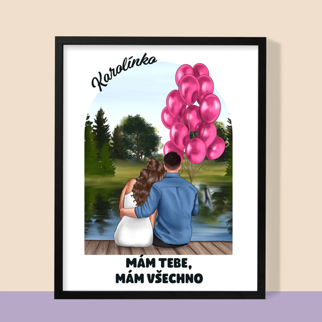 Designér Postav: Ona A On - Tisk V Rámečku