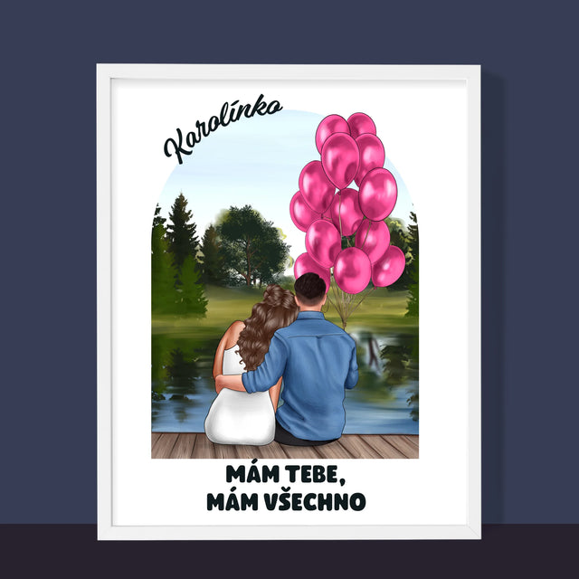 Designér Postav: Ona A On - Tisk V Rámečku