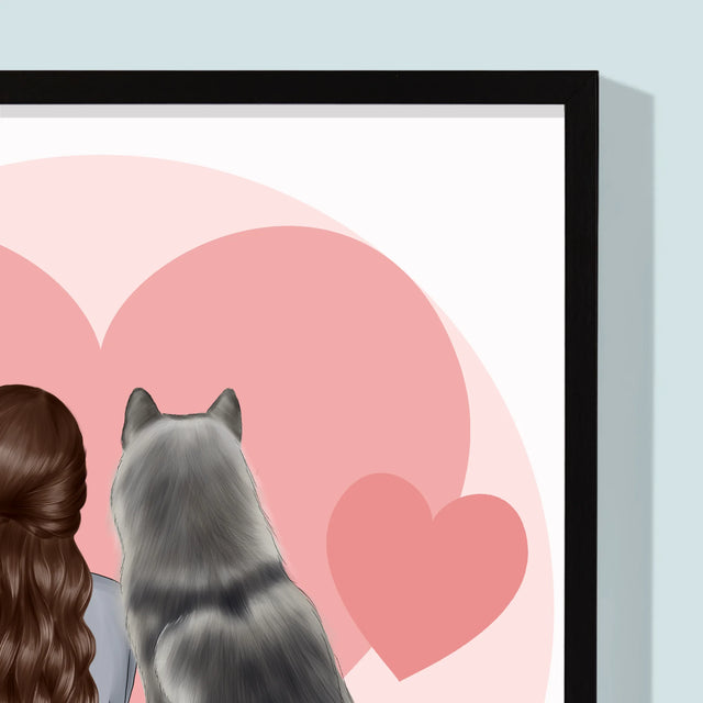 Designér Postav: Psí Přítel - Tisk V Rámečku