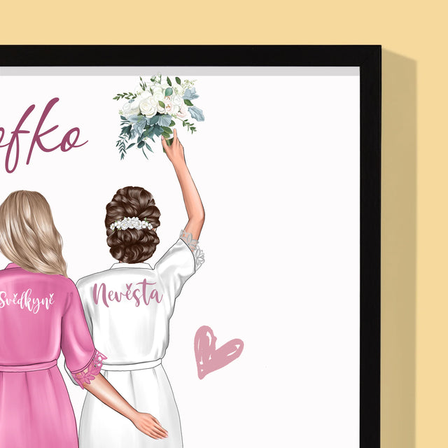 Designér Postav: Půjdeš Mi Za Svědkyni - Tisk V Rámečku