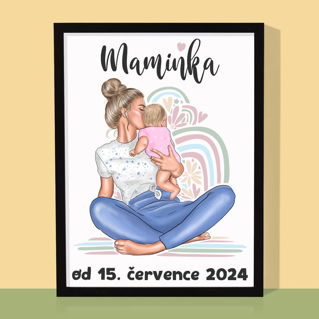 Designér Postav: Mladá Mamina - Tisk V Rámečku