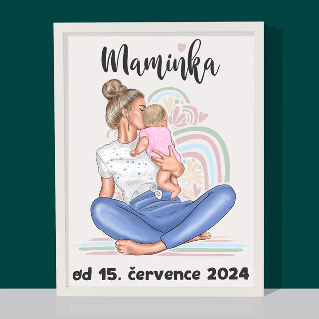 Designér Postav: Mladá Mamina - Tisk V Rámečku