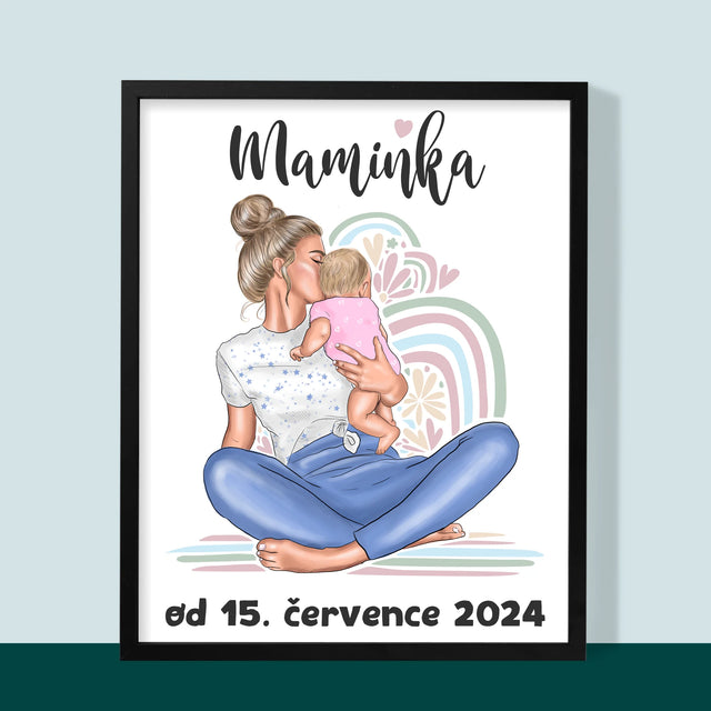 Designér Postav: Mladá Mamina - Tisk V Rámečku