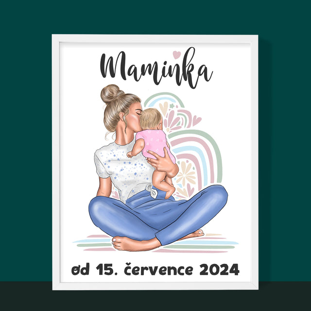 Designér Postav: Mladá Mamina - Tisk V Rámečku