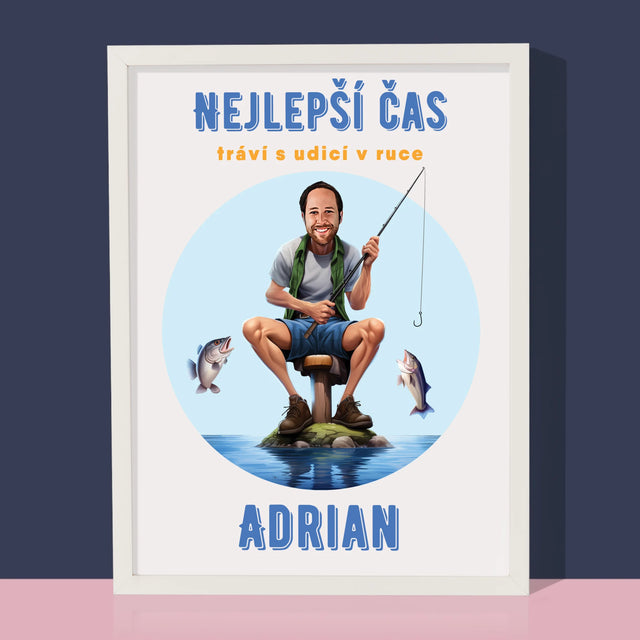 Fotka A Textem: Nejlepší Čas - Tisk V Rámečku