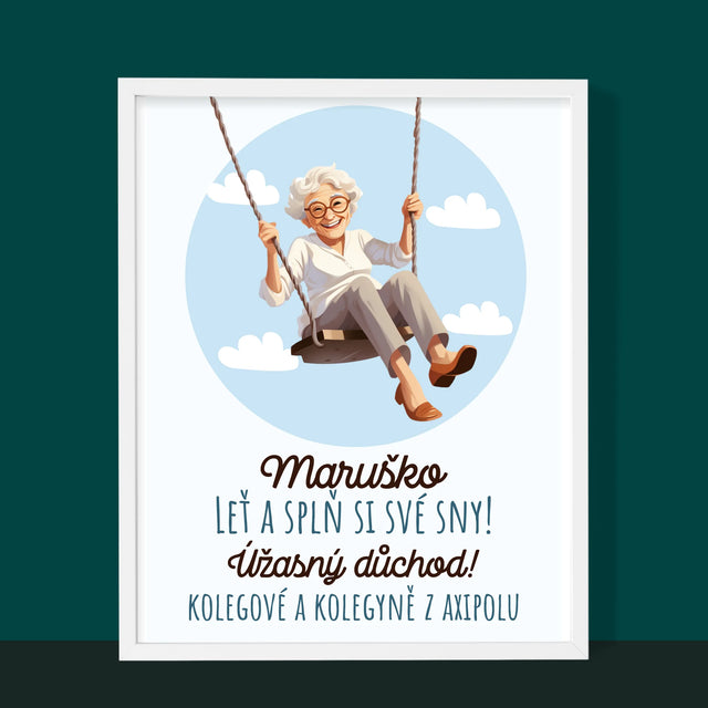 Jméno A Nápis: Splň Si Své Sny - Tisk V Rámečku