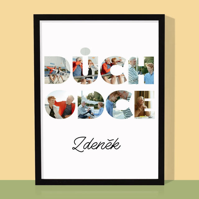 Slovo Z Fotek: Důchodce - Tisk V Rámečku