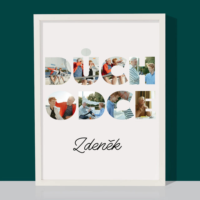 Slovo Z Fotek: Důchodce - Tisk V Rámečku