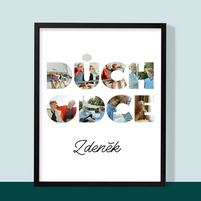 Slovo Z Fotek: Důchodce - Tisk V Rámečku