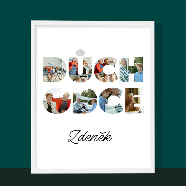 Slovo Z Fotek: Důchodce - Tisk V Rámečku