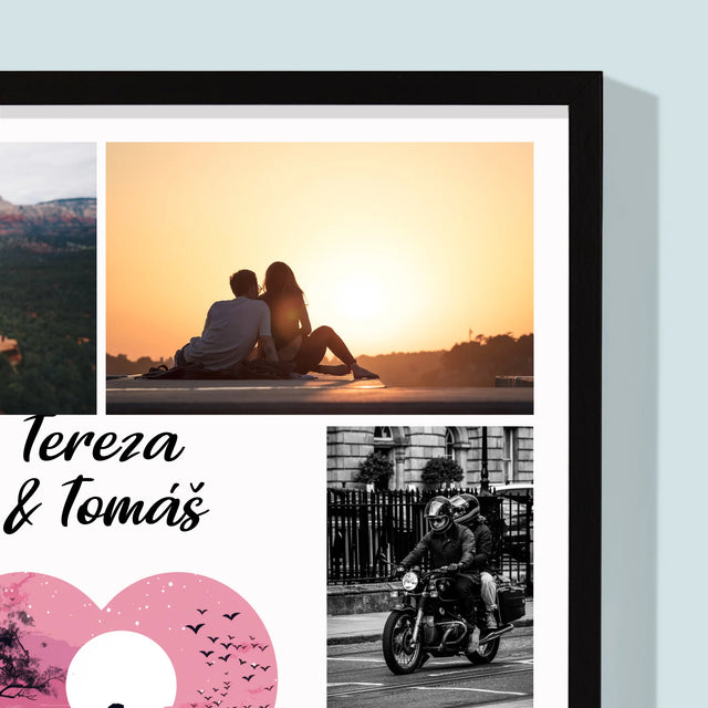Fotokoláž: Cesta Do Srdce - Tisk V Rámečku
