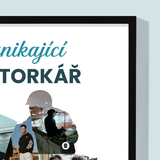 Tvar Z Fotek: Vynikající Motorkář - Tisk V Rámečku