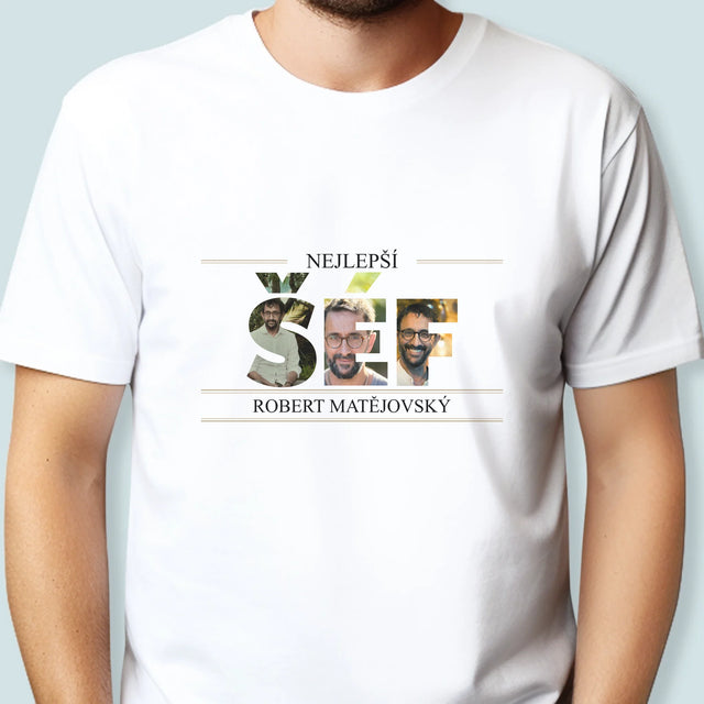 Slovo Z Fotek: Nejlepší Šéf 2 - Pánské Tričko