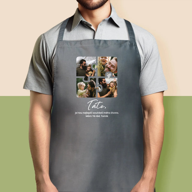 Fotokoláž: Puzzle Fotky Pro Tátu - Zástěra