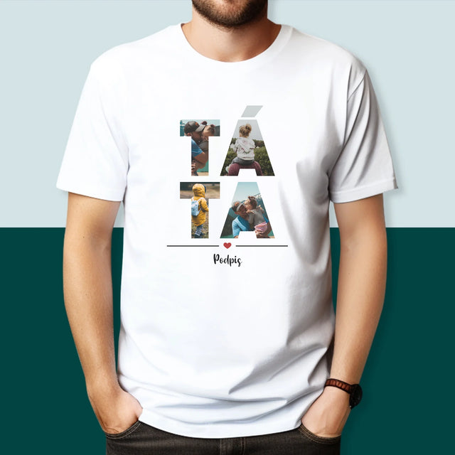 Slovo Z Fotek: Táta Z Tvých Fotek - Pánské Tričko