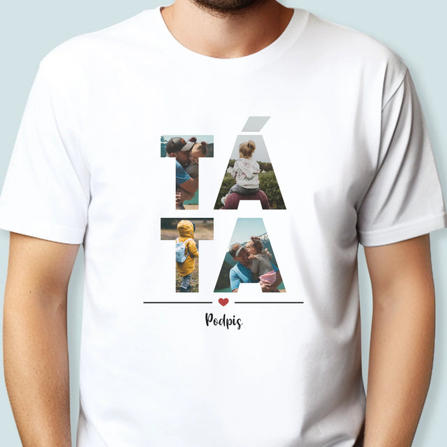 Slovo Z Fotek: Táta Z Tvých Fotek - Pánské Tričko