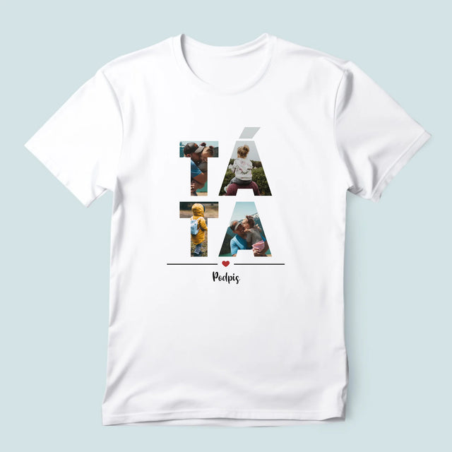 Slovo Z Fotek: Táta Z Tvých Fotek - Pánské Tričko