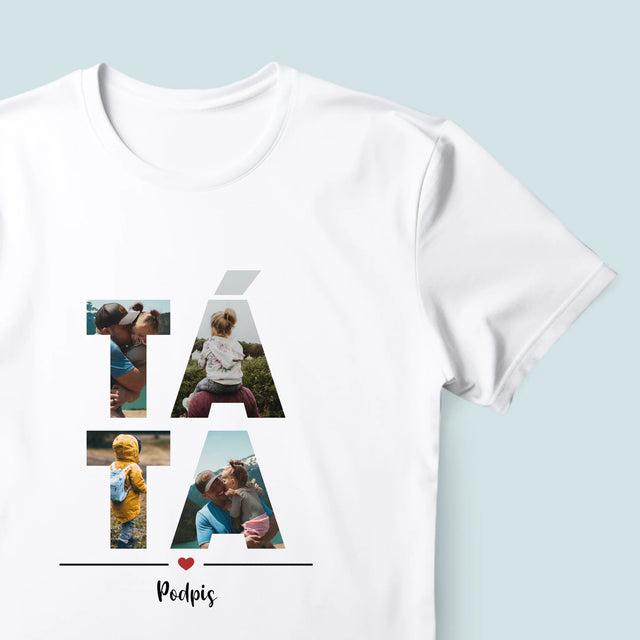 Slovo Z Fotek: Táta Z Tvých Fotek - Pánské Tričko