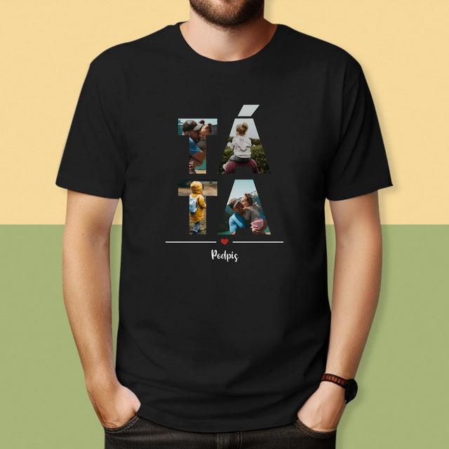 Slovo Z Fotek: Táta Z Tvých Fotek - Pánské Tričko