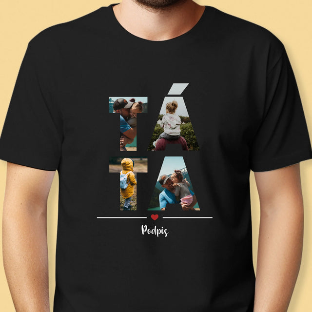 Slovo Z Fotek: Táta Z Tvých Fotek - Pánské Tričko