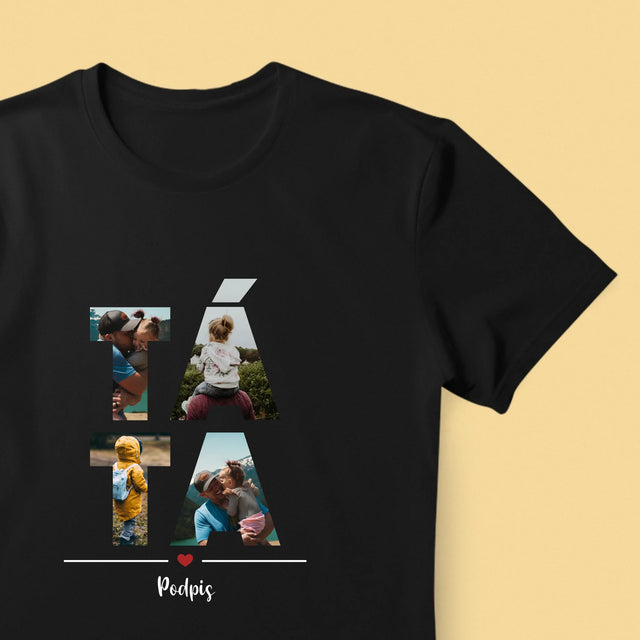 Slovo Z Fotek: Táta Z Tvých Fotek - Pánské Tričko