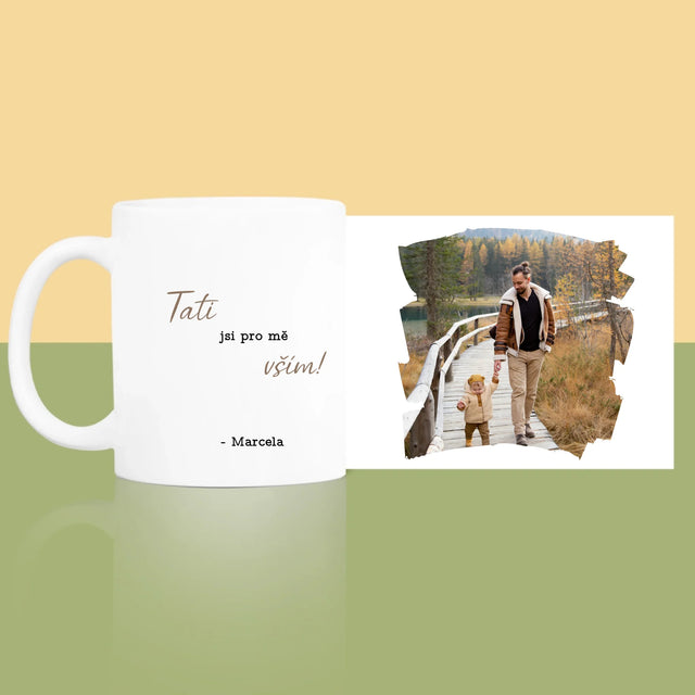 Fotka A Textem: Blahopřání Pro Tátu - Hrnek